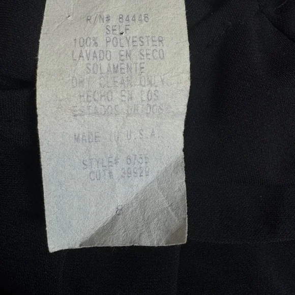 Fredericks of Hollywood Size 8 Black Slip Maxi Dress Backless Chain Whimsygoth - Picture 5 of 8